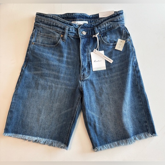 KanCan Pants - Vince Mid Wash Blue Denim Bermuda Shorts